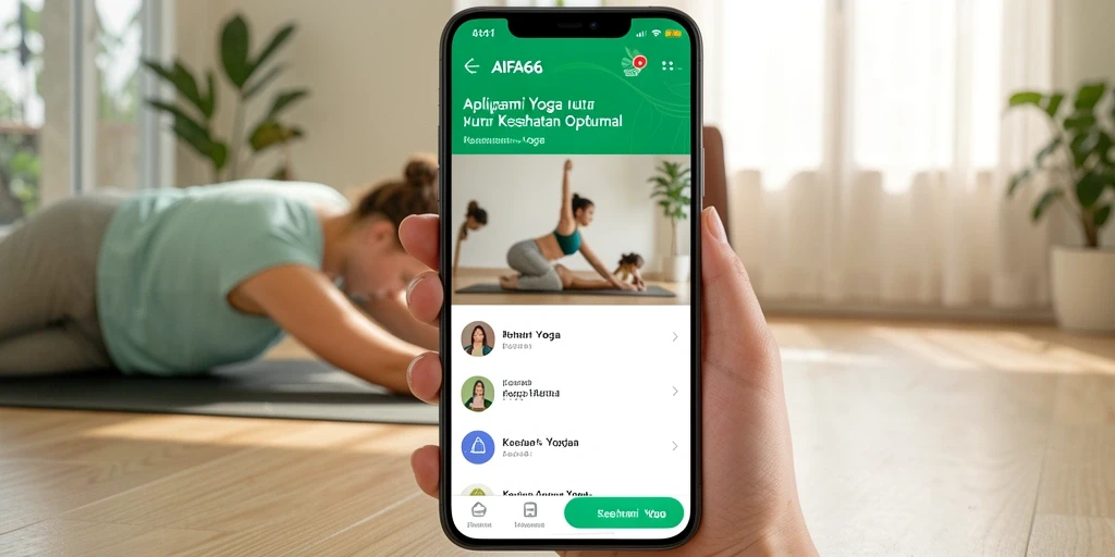 Antarmuka AIFA66 yang intuitif dan mudah digunakan untuk praktik Yoga.