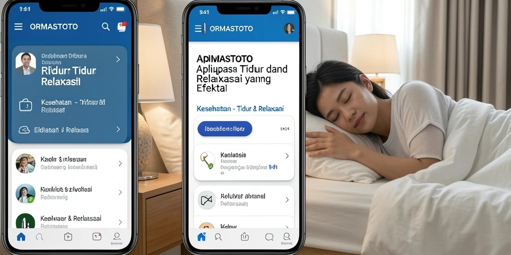 Screenshot ORMASTOTO menampilkan antarmuka relaksasi yang menenangkan.