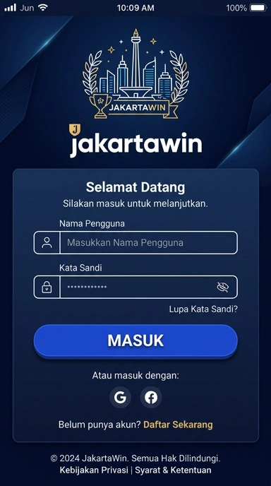 Panduan Masuk Akun Jakartawin untuk Pengguna Android